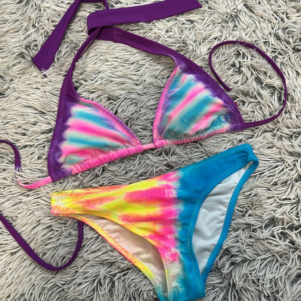 Y2K OP Bikini Set